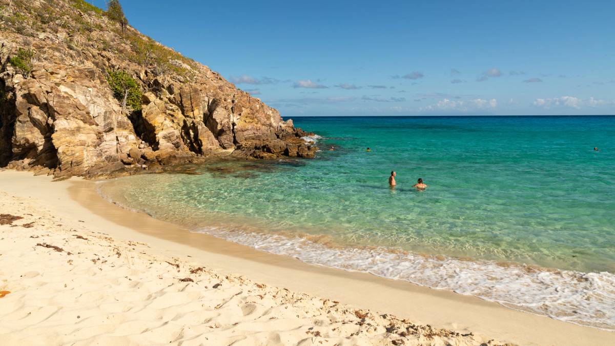 Gouverneur beach in St Barts